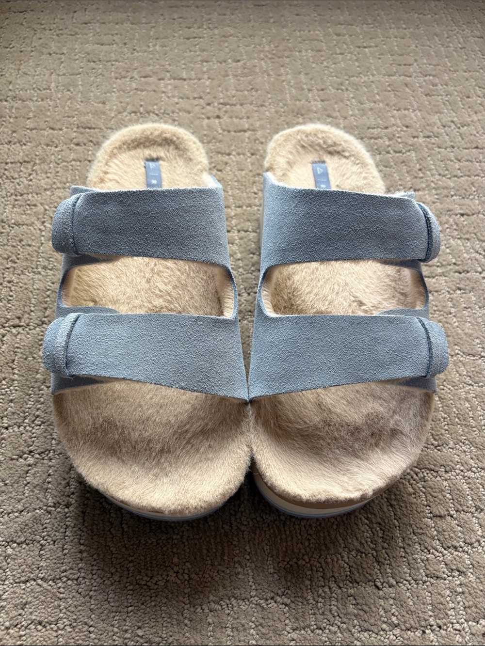 Reef Women's Light Blue Suede Double-Strap Sandals
